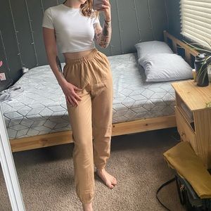 Tan Joggers